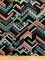 Rose and Teal Multi Broken Chevron Print Rayon Challis Fabric By the Yard